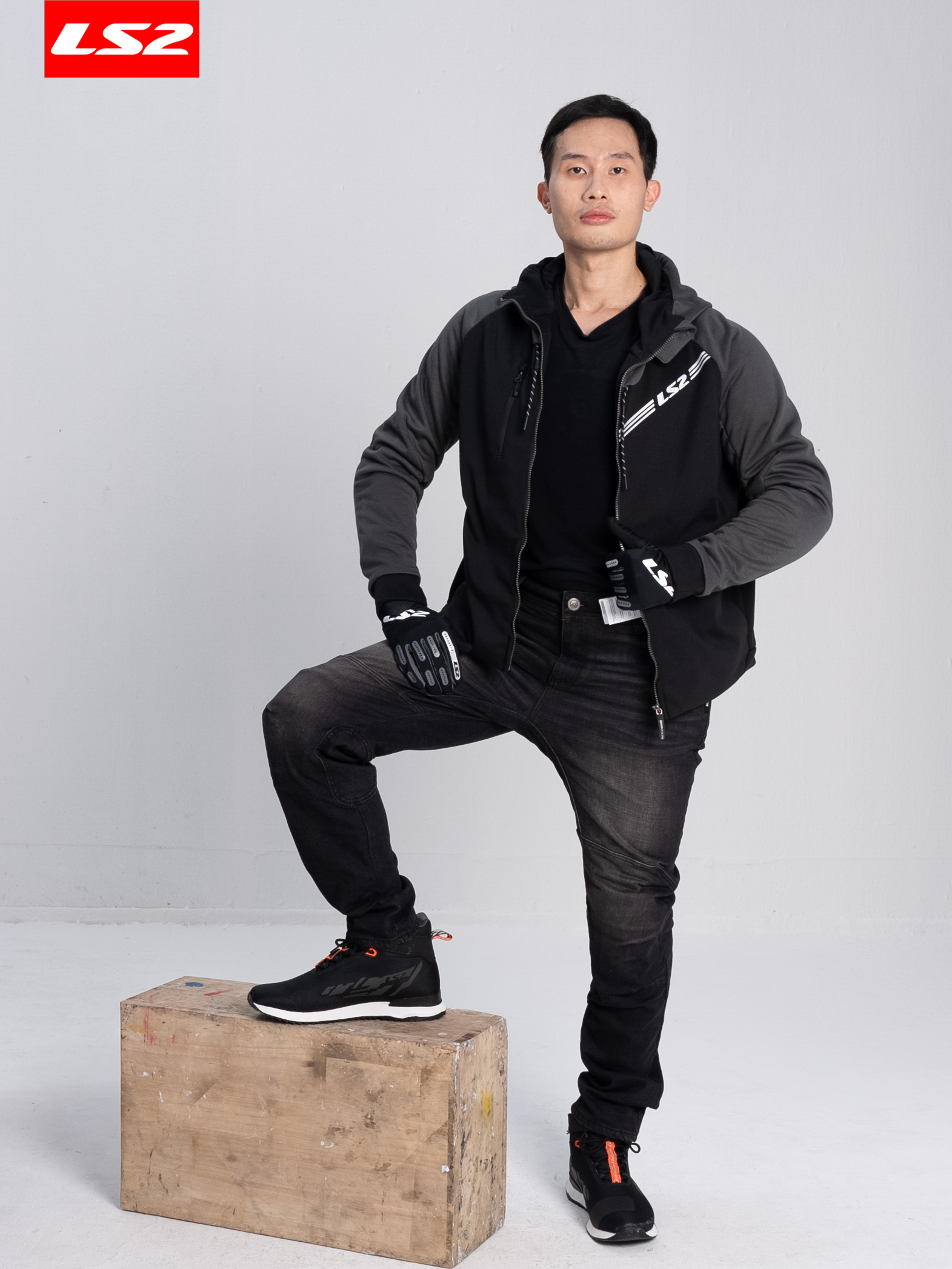Áo Hoodie Bảo Hộ Mô Tô, Xe Máy LS2 Throttle Man