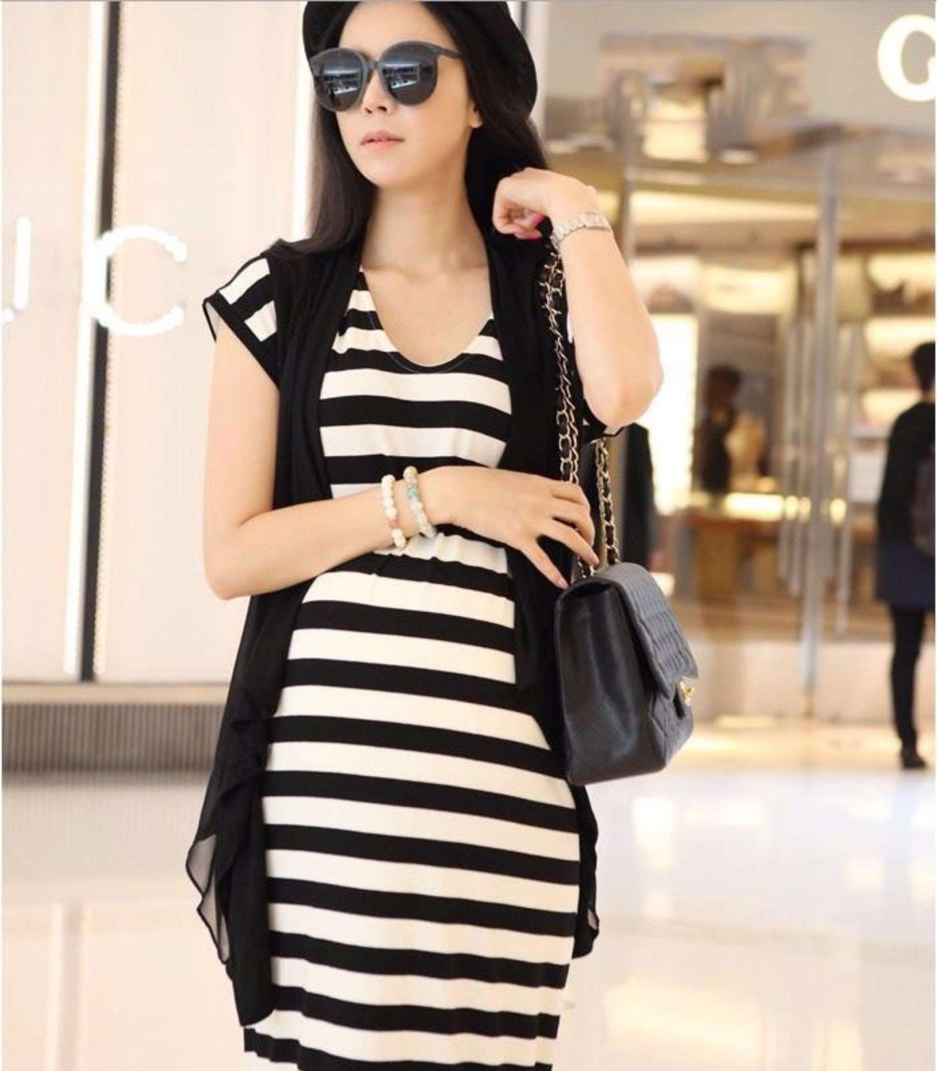 Aó khoác cardigan không tay chifon
