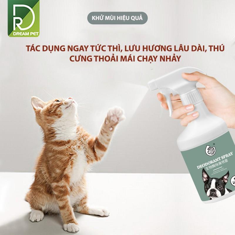 XỊT KHỬ MÙI HÔI CHÓ MÈO - KHỬ MÙI NƯỚC TIỂU THÚ CƯNG CAO CẤP