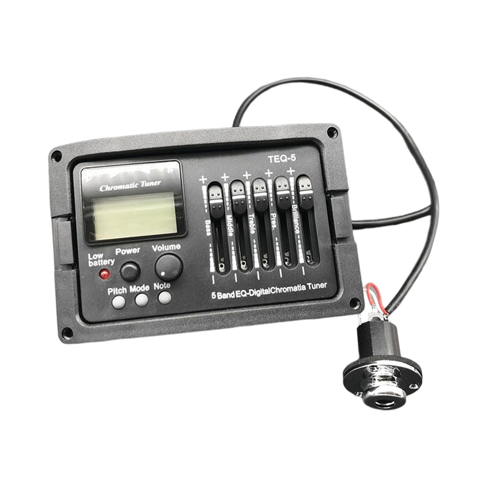 Digital 5 Band Chromatic Tuner Acoustic Guitar Amplifier