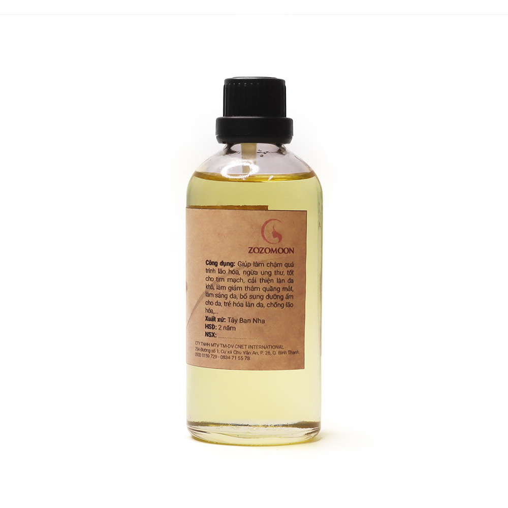 Dầu hạnh nhân ngọt - Sweet Almond Oil - Zozomoon (100ml)