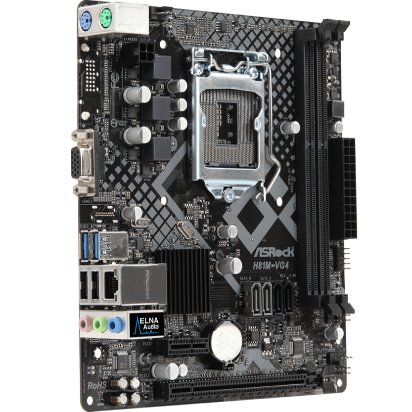 Bo mạch chủ Main Asrock H81M-VG4 R4.0 - Hàng Chính Hãng