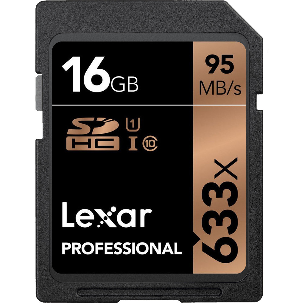 Thẻ Nhớ SDHC Lexar Professional 633x 16GB UHS-I 95MB/s - Hàng Chính Hãng