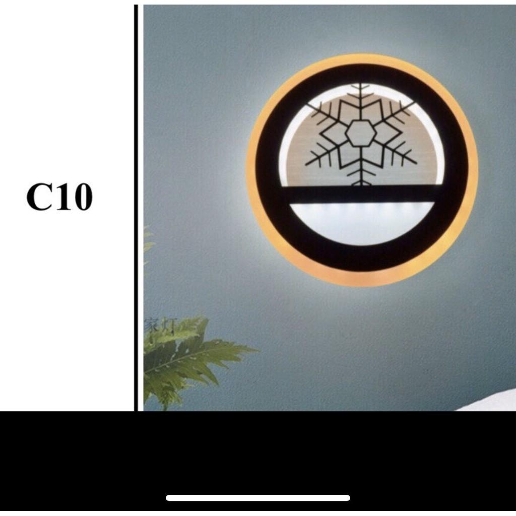 Đèn tường LED Cafe C10 3 chế độ màu ánh sáng họa tiết độc đáo