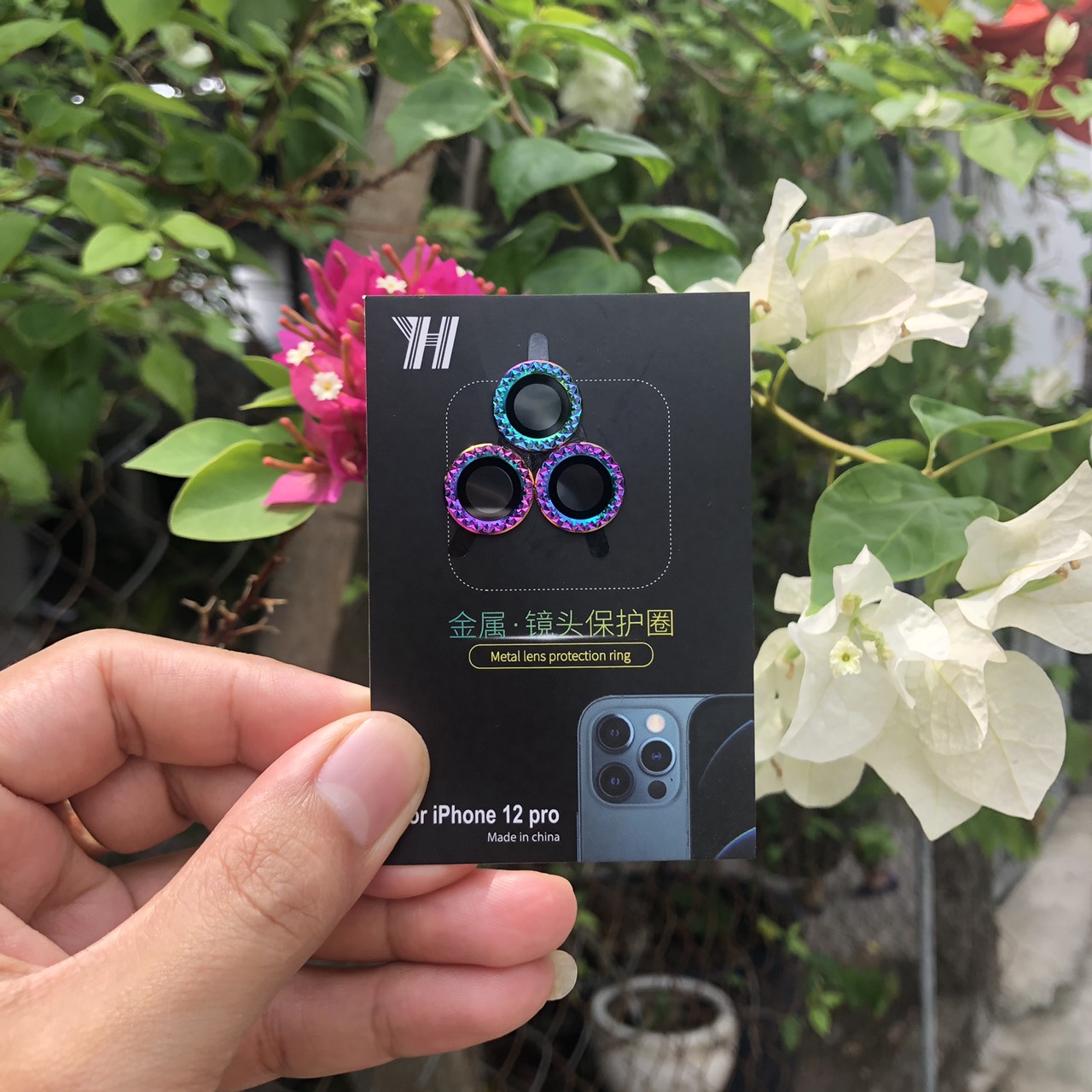 Bộ Vòng Titan Bảo Vệ Camera Dành Cho iPhone 12, 12Pro, 12Pro Max - TITAN Phay Kim Cương Siêu Xin Xò Và Sang Chảnh - Hạn Chế Bụi Và Vân Tay -  Cực Phẩm 2021