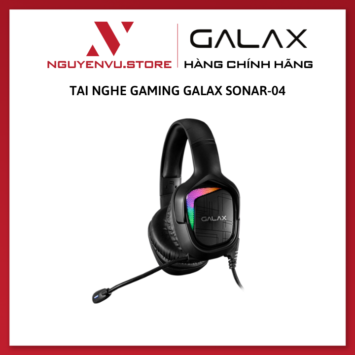 Tai nghe Gaming Galax Sonar-04 Led RGB âm thanh 7.1 - Hàng chính hãng