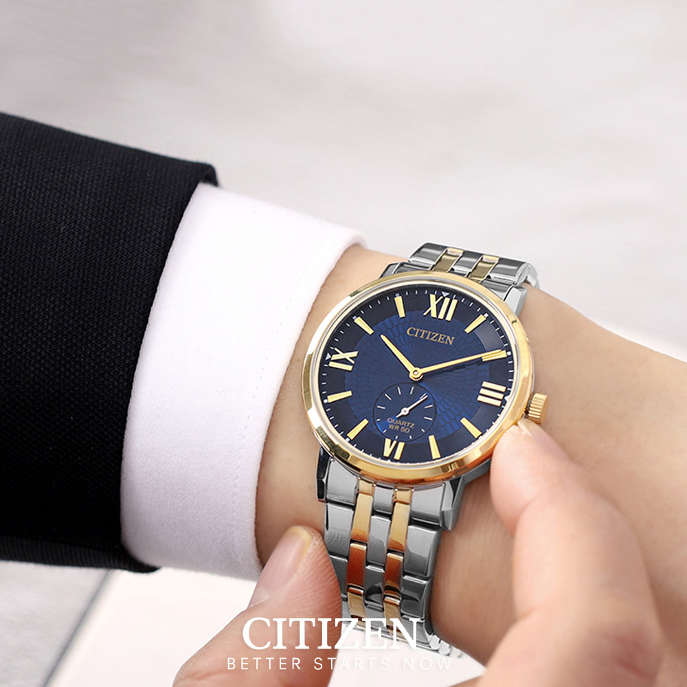 Đồng Hồ Nam Citizen Dây Thép Không Gỉ BE9176-76L - Mặt Xanh (39mm)