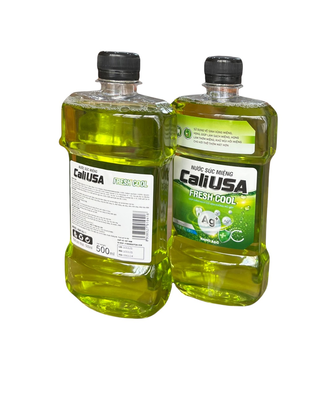 NƯỚC SÚC MIỆNG CALIUSA - NANO BẠC - TRÀ XANH