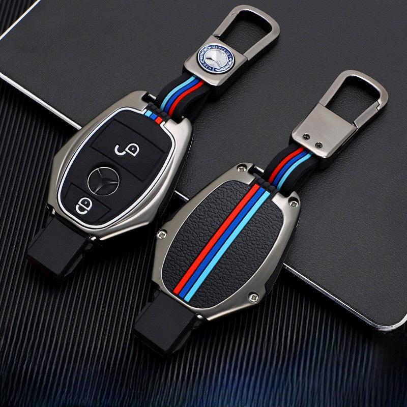 Ốp khóa kim loại -  xe ô tô Mercedes GLC E-class C-class 180 GLA220 GLC300 GLK của Mercedes-Benz - bảo vệ chìa khóa