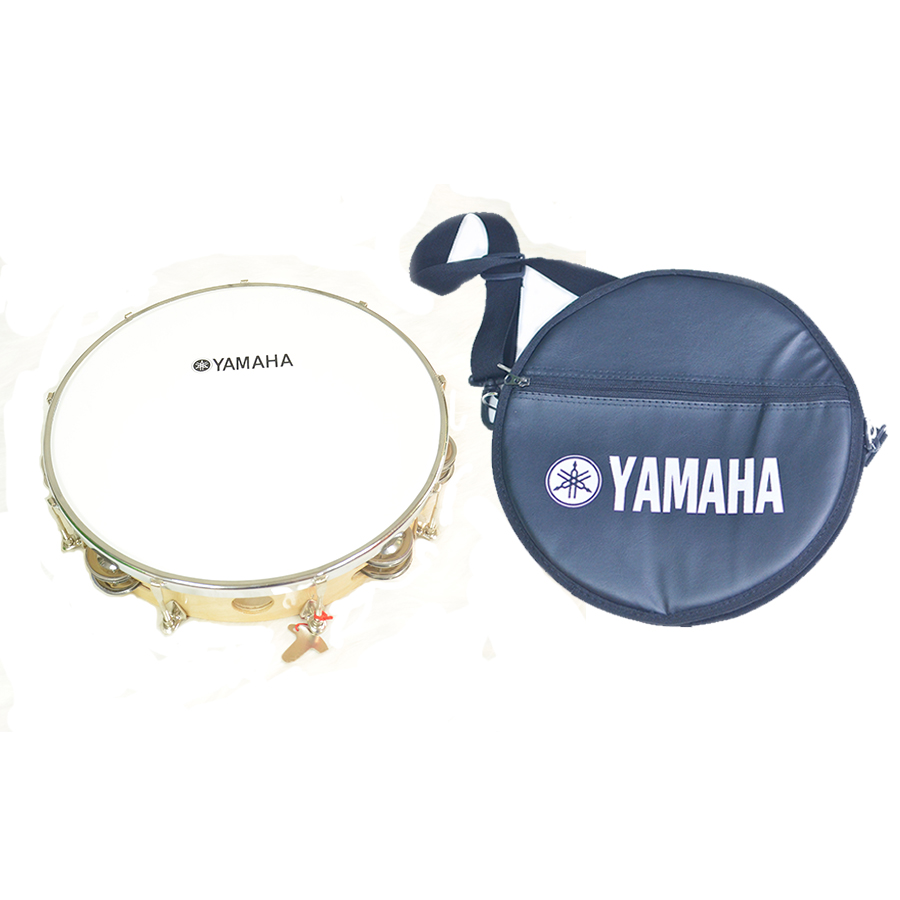 Trống Lắc Tay - Lục Lạc Gõ Bo Tambourine Yamaha MT5 GỖ + Tặng bao da 3 lớp