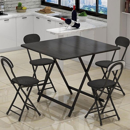 Bàn ghế ăn cơm gấp gọn kích thước bàn 80x80cm