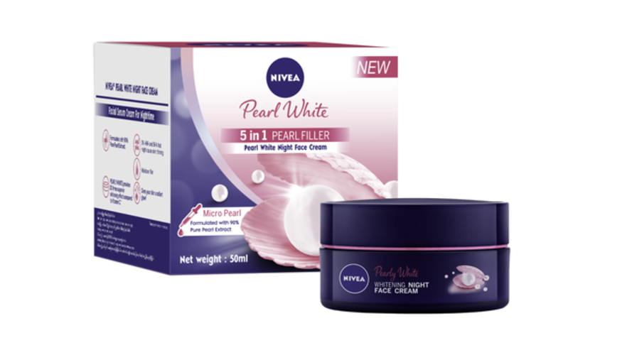 Bộ Đôi Kem Dưỡng Ngày Và Đêm Nivea Chiết Xuất Ngọc Trai Giúp Dưỡng Trắng Và Se Khít Lỗ Chân Lông (Kem Dưỡng Ban Ngày 50g - 82335 &amp; Kem Dưỡng Ban Đêm 50g- 86740)