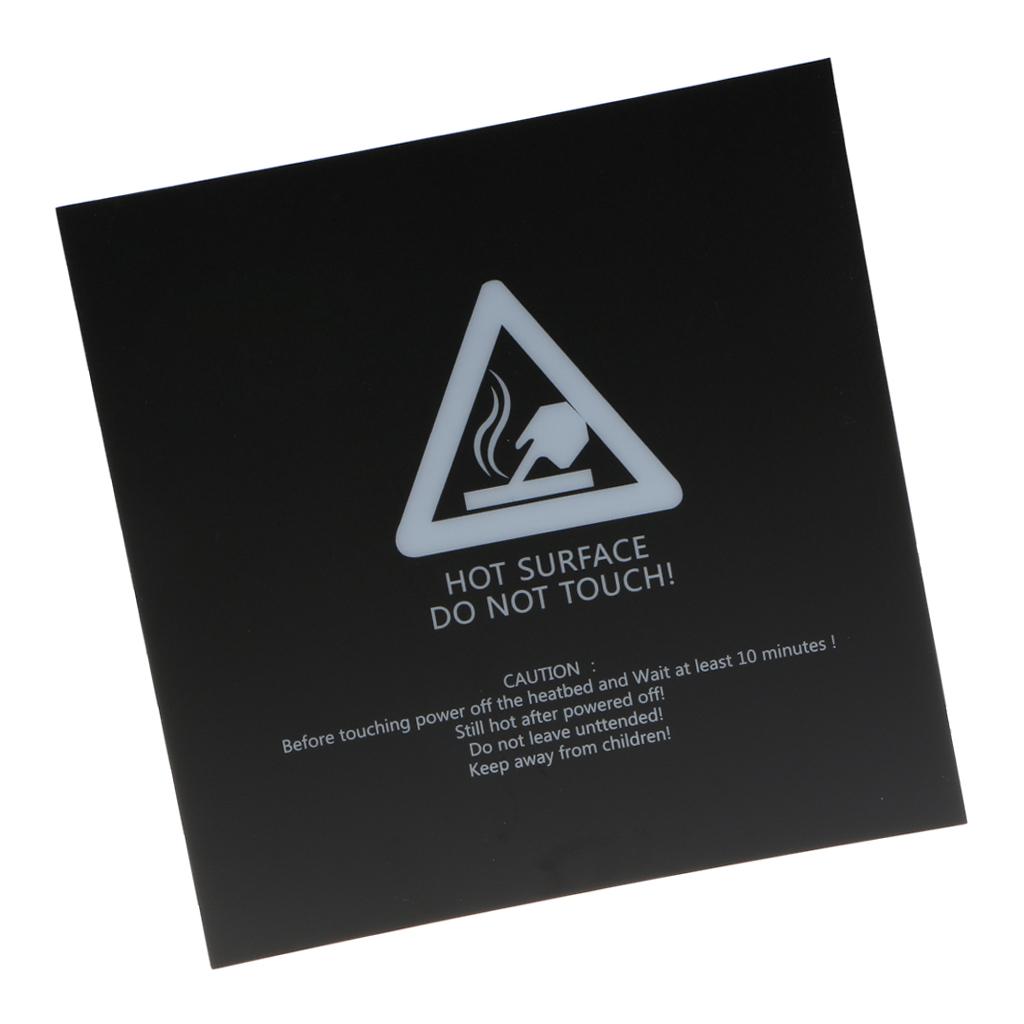 2Pcs 3D Printer Bed Build Surface Heated Bed Plate Sheet Square 220x220mm