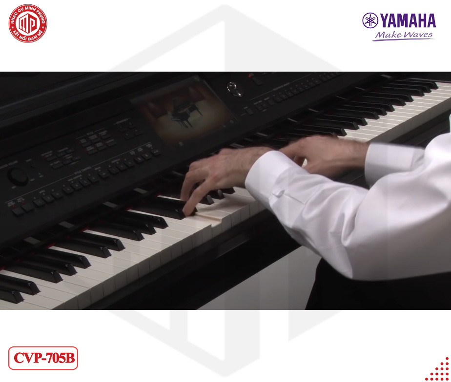 Đàn Piano điện cao cấp Yamaha CVP-705 - Màu đen nhám - Hàng chính hãng