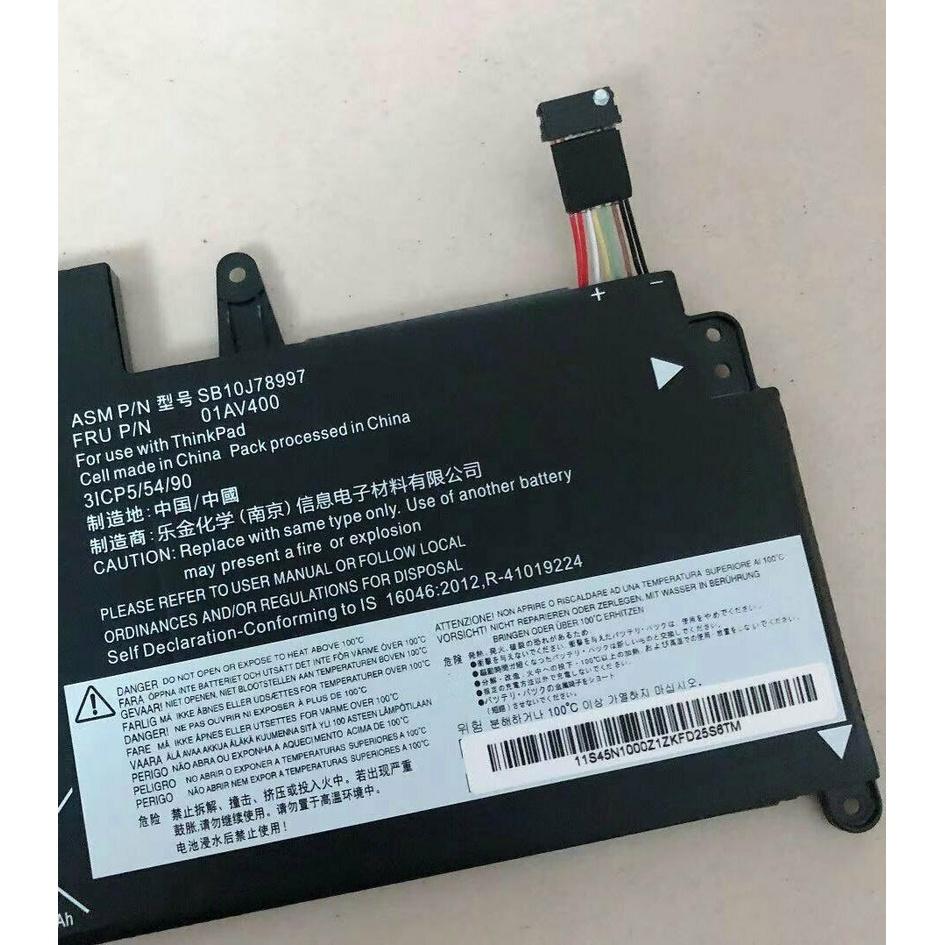 Pin dùng cho Battery Laptop Lenovo ThinkPad S2 13 01AV400 01AV401 01AV436 01AV437 (Original) 42Wh