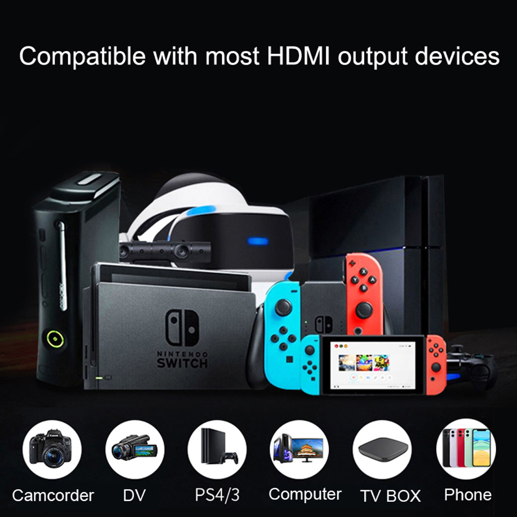 Ezcap 321B GameLink RAW 4K hộp Video Game Capture hdmi to usb 3 0 livestream obs hỗ trợ 1080p Tương Thích Với Các Hệ Thống Windows/Mac/Linux - hàng nhập khẩu