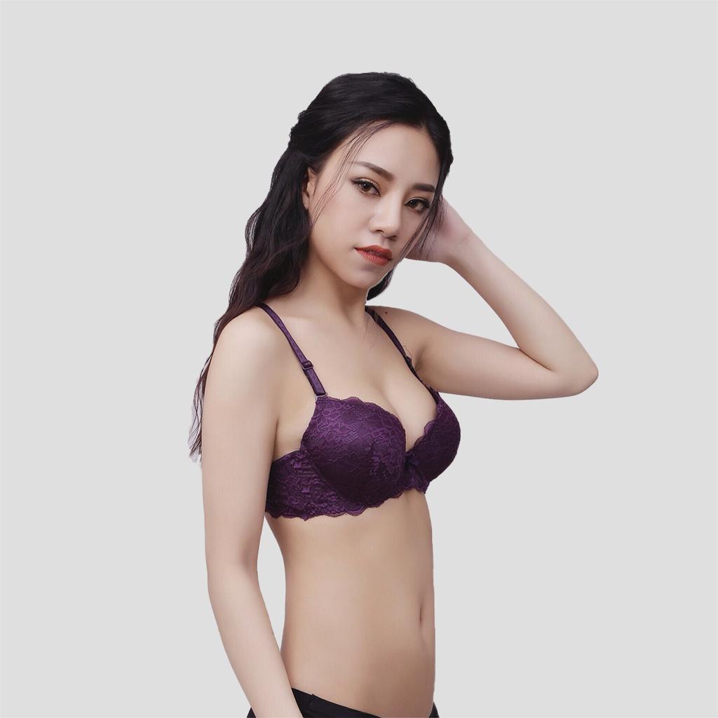 Áo Lót Nâng Ngực Nữ Ren Có Gọng LUPERI LV87 đệm mút dày siêu đẩy dáng quả vát trẻ trung cho người ngực nhỏ lép