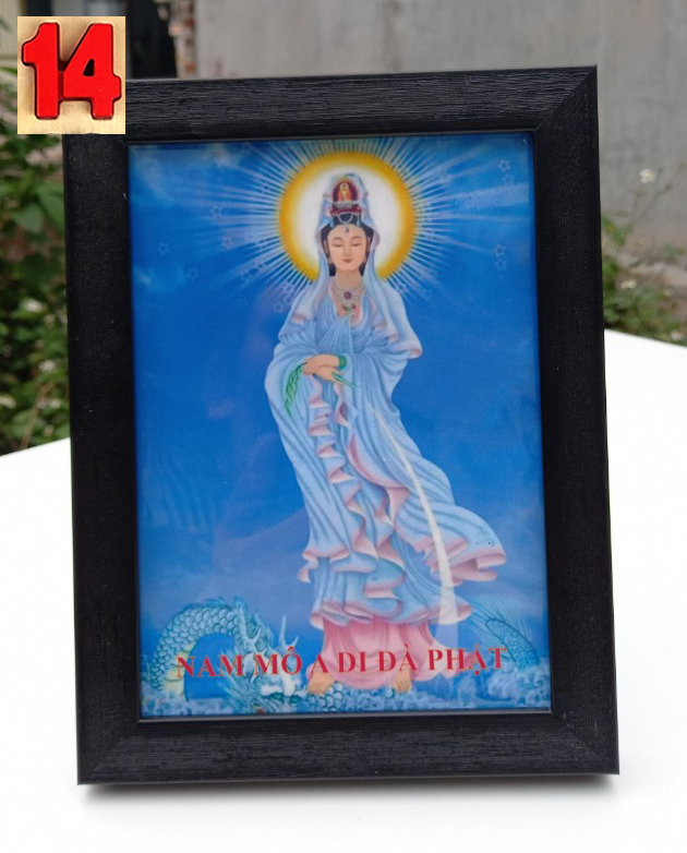 Khung tranh phật giáo để bàn - treo tường cầu bình an