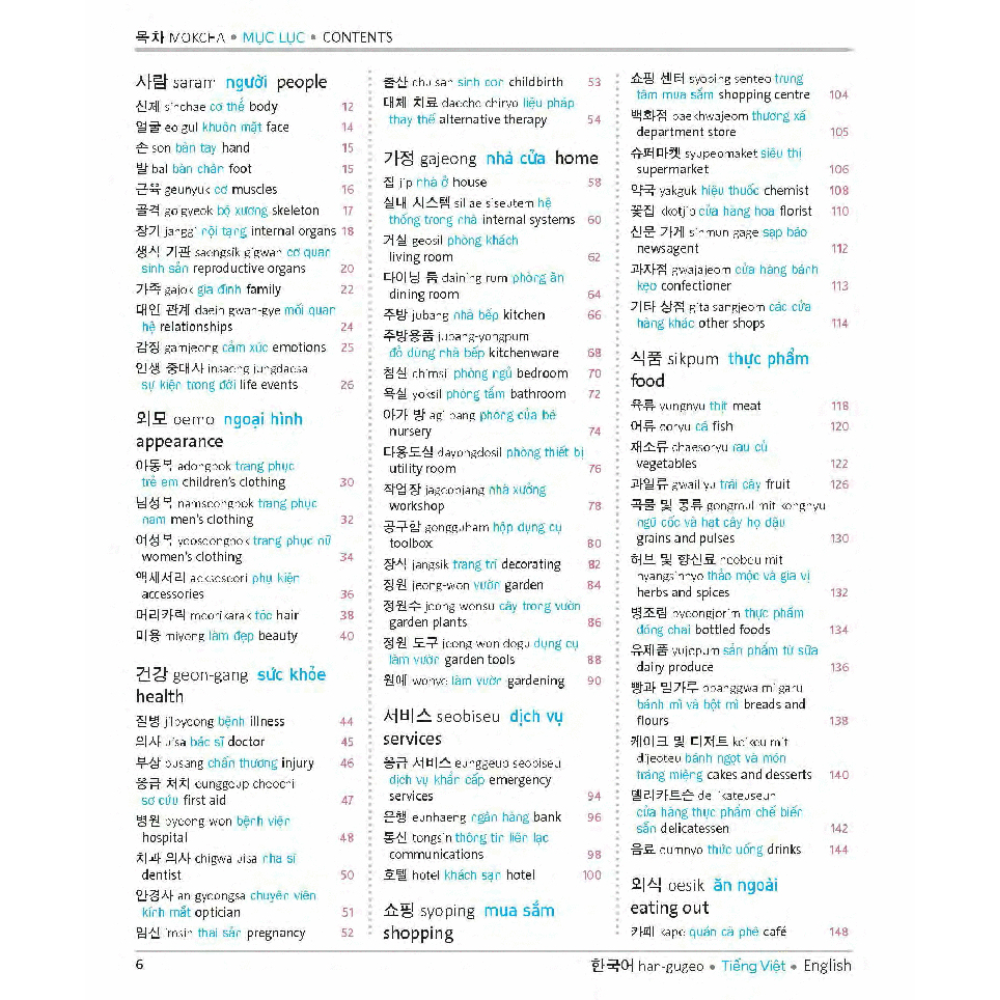 Korean Vietnamese English Trilingual Dictionary