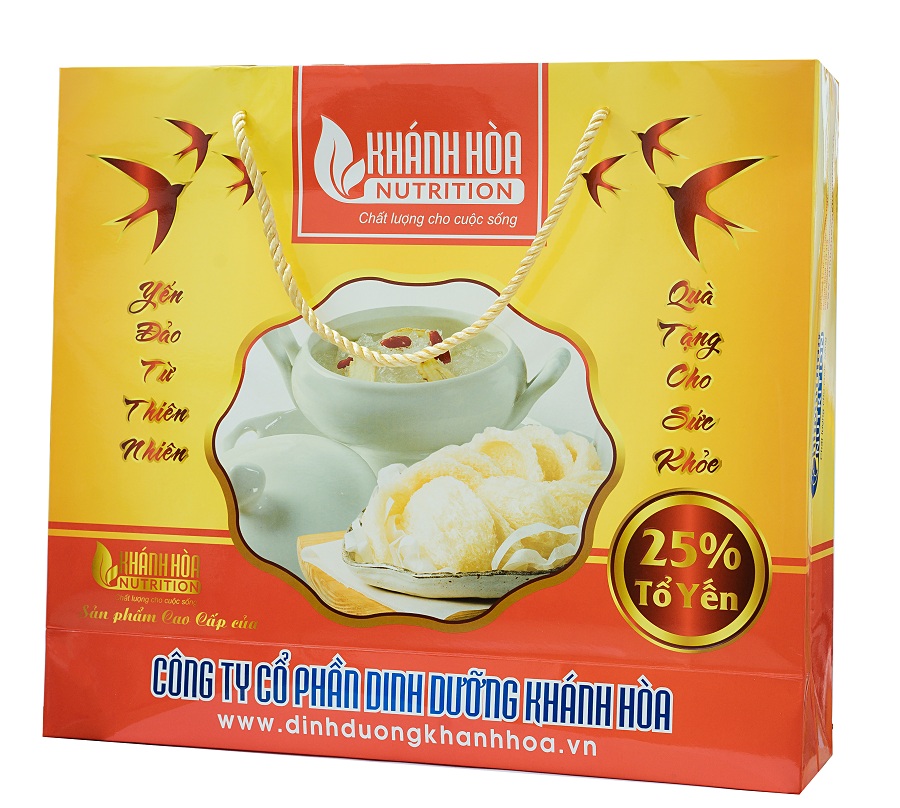 Hộp quà Yến Sào Khánh Hòa (Nutrition ) 25% Yến (6Lọ x 70ml)