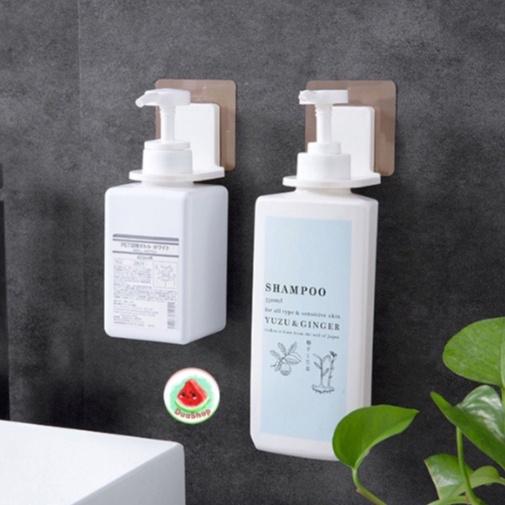 Móc treo dầu gội đầu, móc treo chai sữa tắm dán tường nhà tắm siêu chắc Duashop