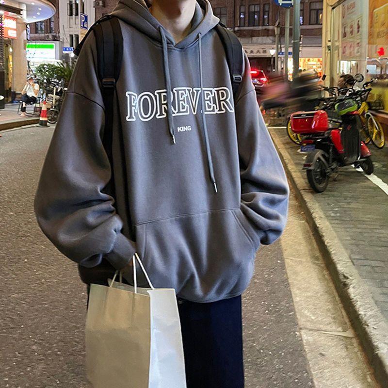 Áo Hoodie Nỉ Bông FOREVER Form Rộng Nam Nữ Unisex Phong Cách Ulzzang