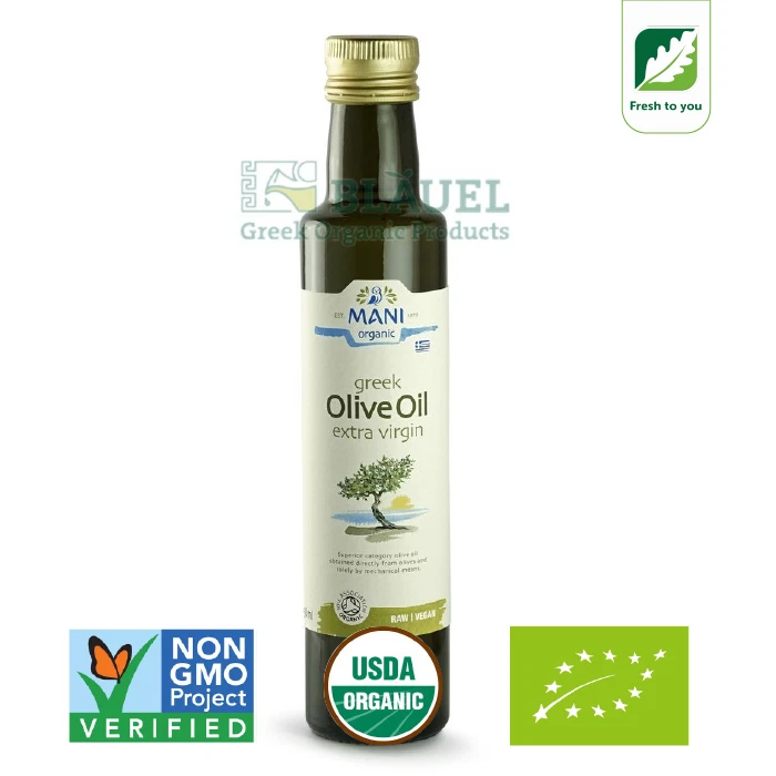 Dầu Olive hữu cơ nguyên chất ép lạnh Organic Extra Virgin Olive Oil Mani