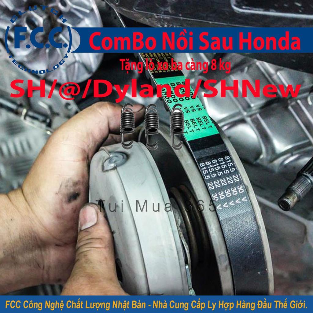 Combo Nồi Sau FCC Honda SH Y, A Còng, Dyland, SH New 2013 Japan