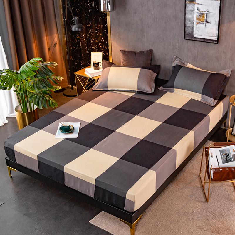 1 Chiếc Thun Trang Bị Tấm Xanh Giường Bộ Đơn Giản Phong Cách Vật Có Cashmere Tờ Cho Vua Kích Thước Giường Tờ 180X200 Nhà Dệt