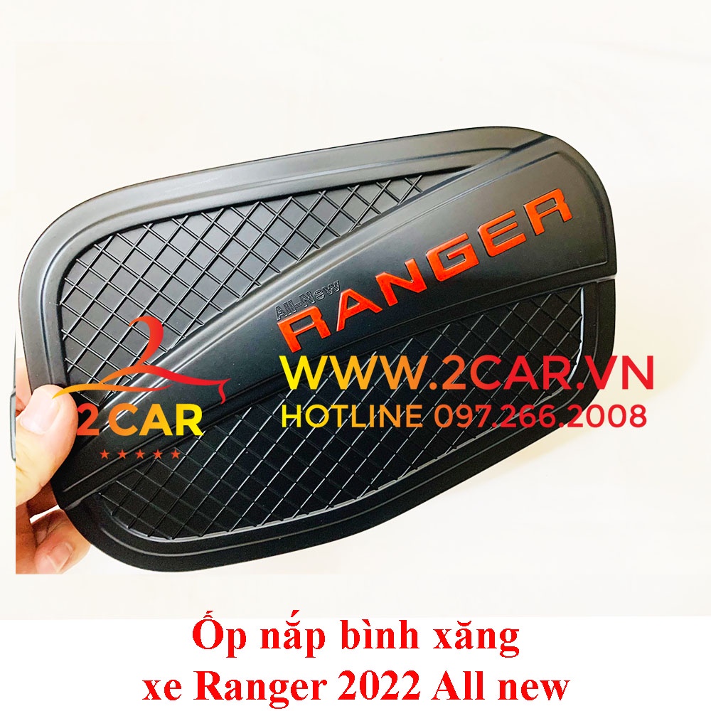 Ốp Nắp Bình Xăng Xe Ford Ranger 2022 2023 Nhựa Đen cao cấp