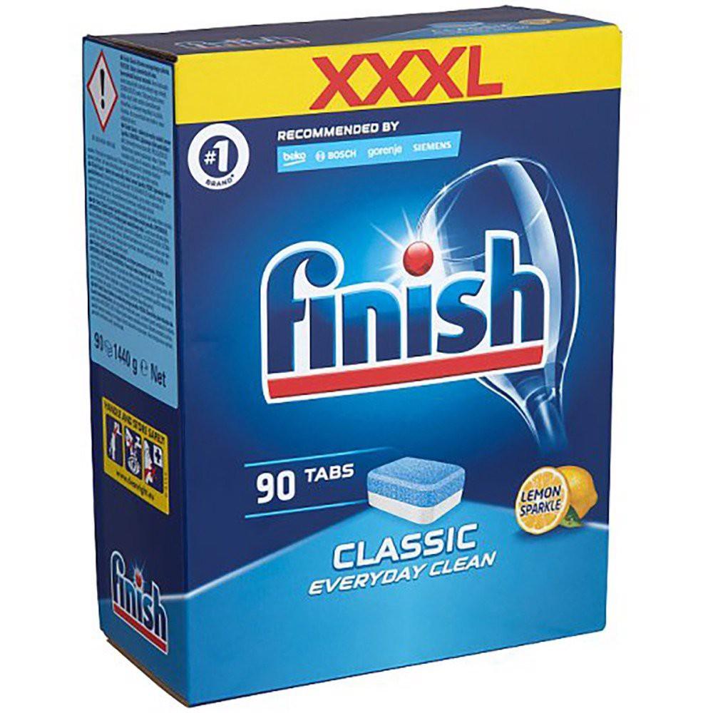 Viên rửa chén Finish Classic 100 viên - hương Chanh