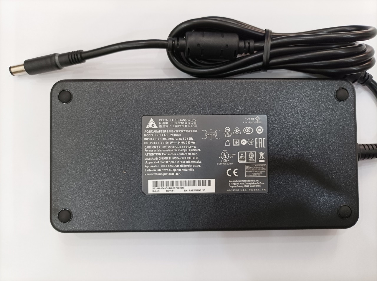 Sạc dành cho  Laptop Gaming MSI GE75 Raider GeForce RTX 2070 7.4mm 20V 14A 280W AC Power