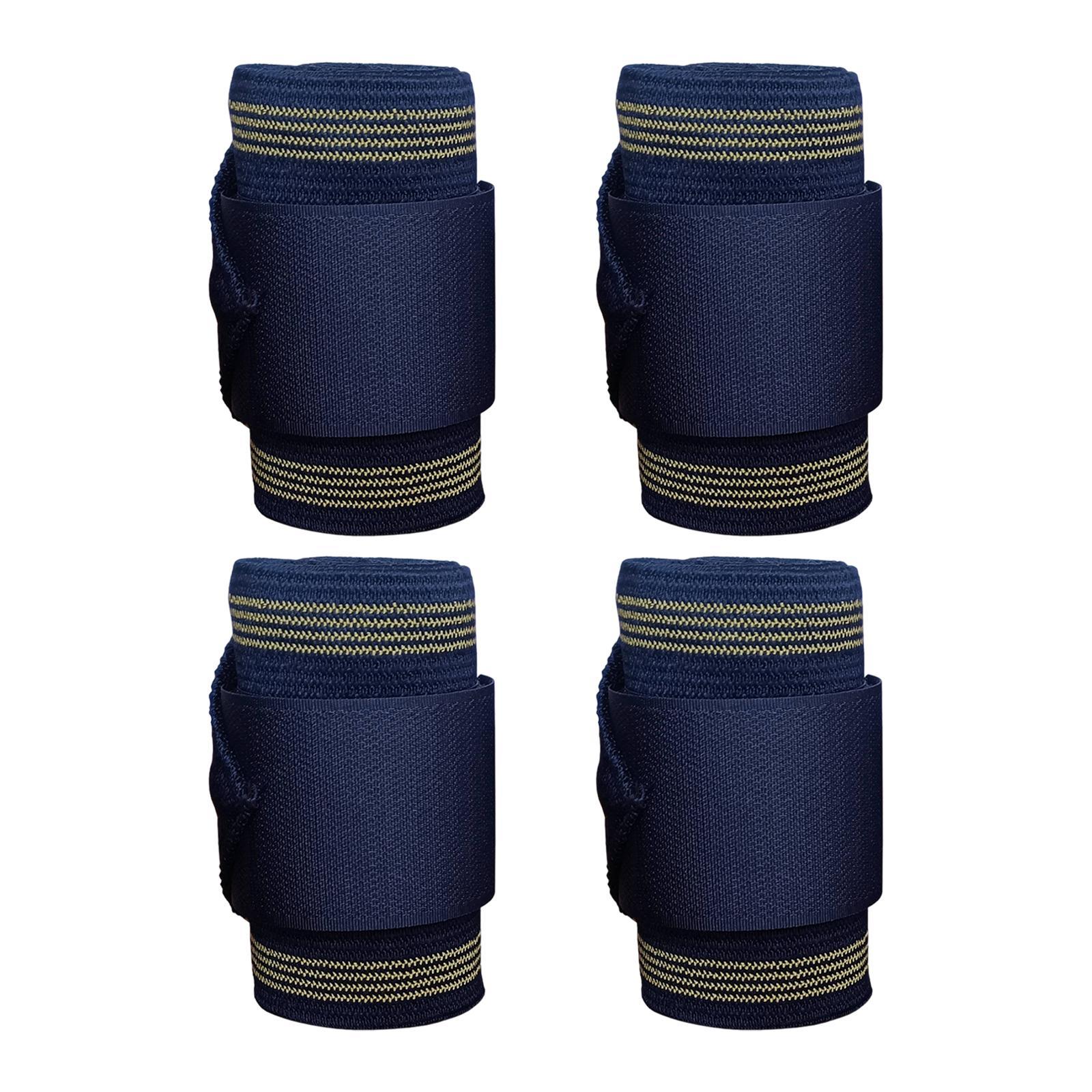 4 Pieces Horse Leg Wraps Thick Horse Support Equestrian Accessories