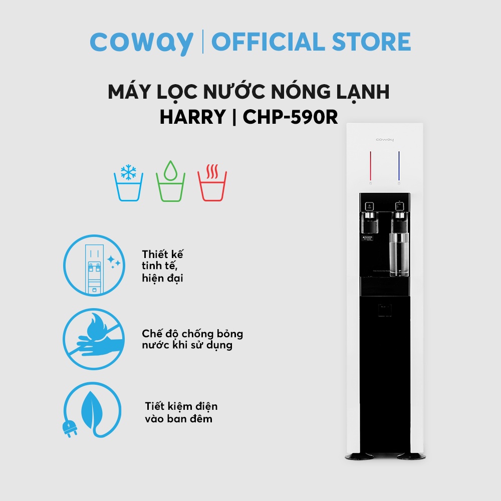 Máy lọc nước nóng lạnh Coway Harry CHP-590R - Hàng chính hãng - Máy lọc nước có điện