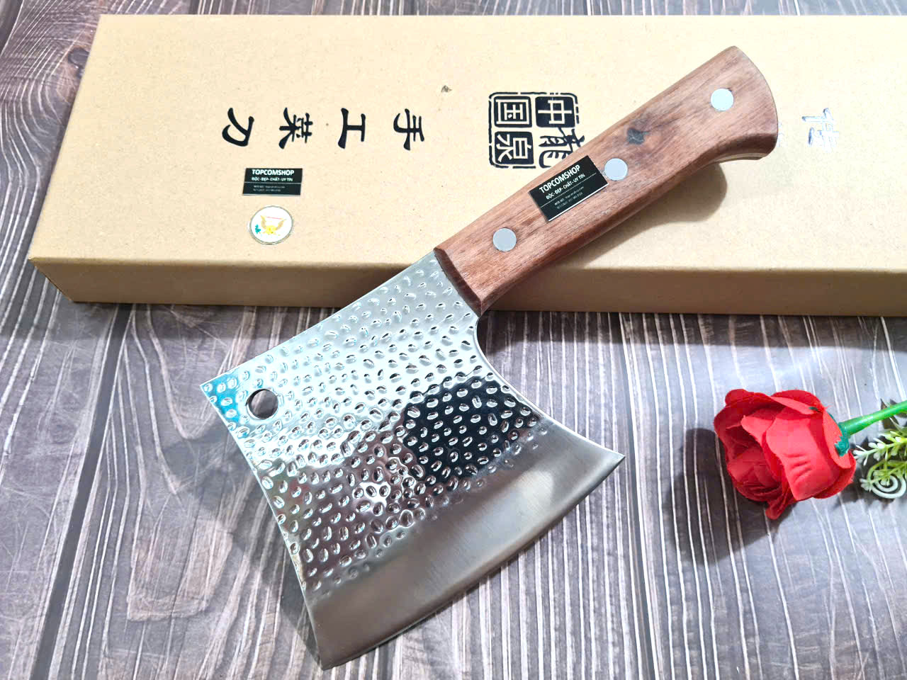 DAO - DAO BẾP NHẬT BẢN AZUCHI THÉP DAMASCUS MÃ A5 DT121 nt topcomshop vn