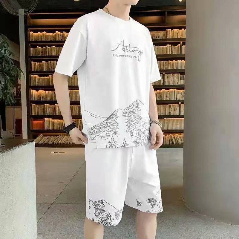 Đồ bộ nam Phiên bản Hàn Quốc in hình Núi Tuyết độc lạ, phong cách Slim Fit mặc là đẹp