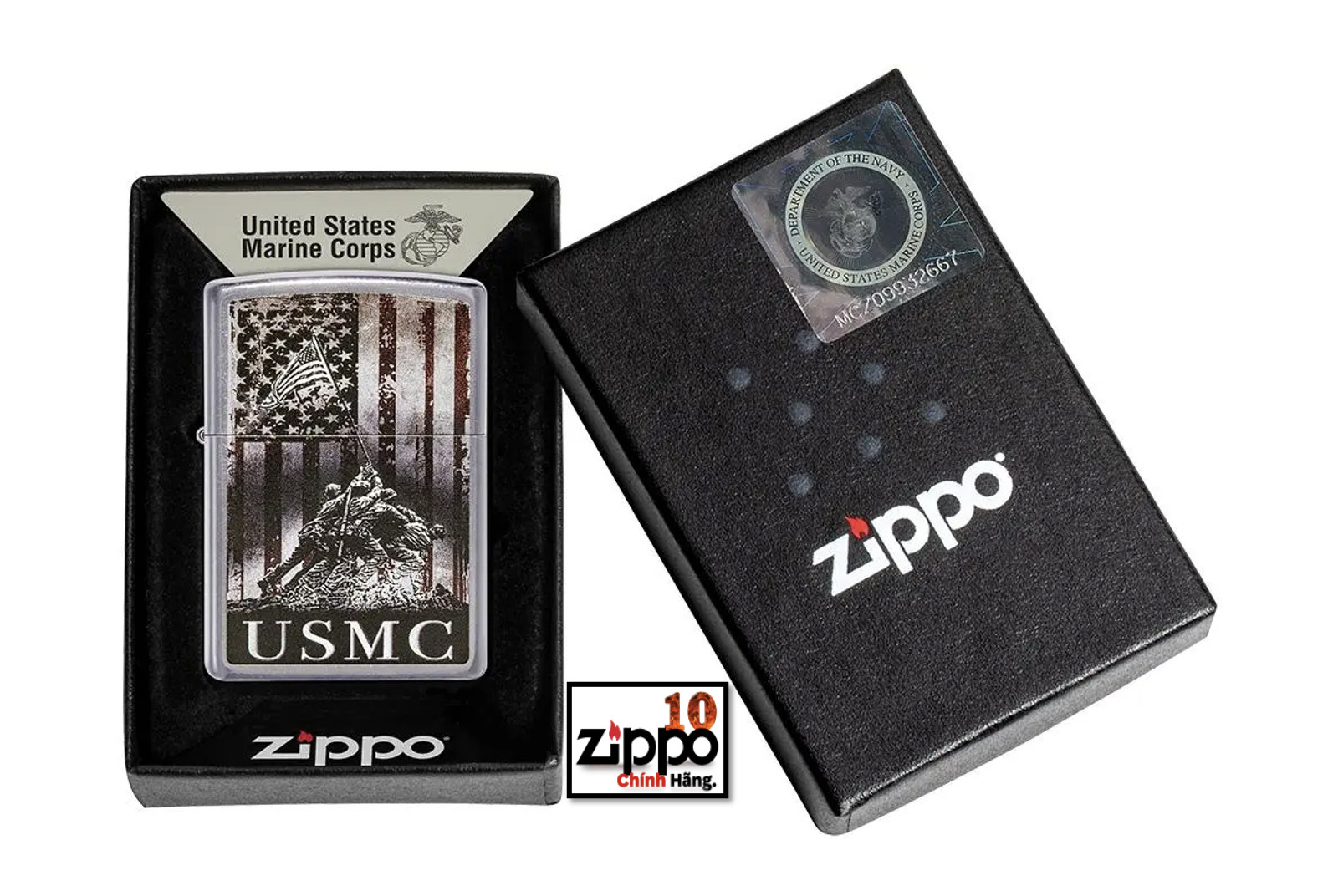 Bật lửa Zippo 49316 U.S. Marine Corps - Chính hãng 100%