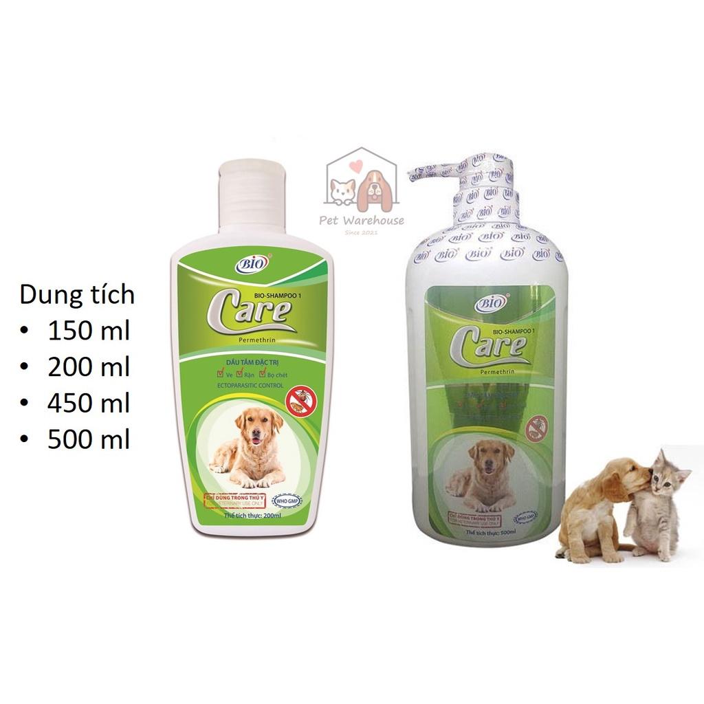 Sữa tắm Bio Care cho chó mèo diệt ve rận bọ chét trên chó mèo giảm ngứa