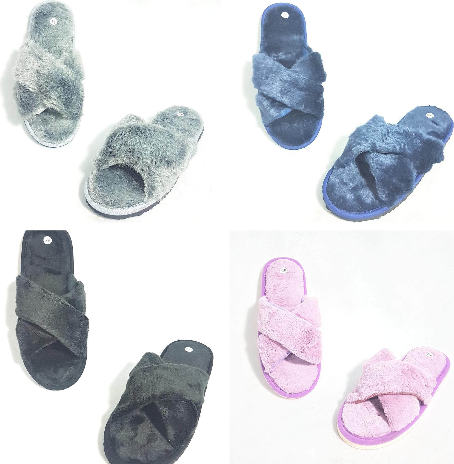 Dép đi trong nhà nữ Easy Life Slippers WADDING FEATHER BIAS 3396