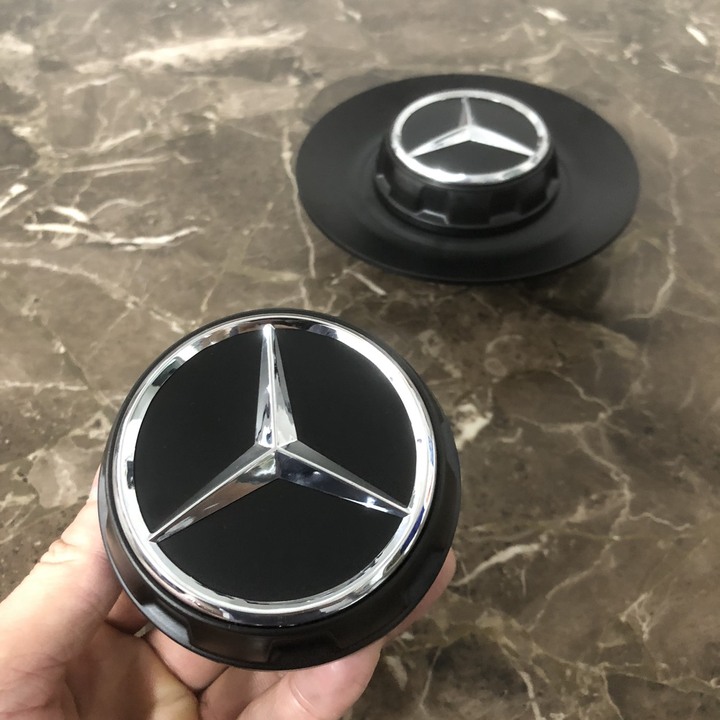 Logo chụp mâm, ốp lazang bánh xe ô tô Maybach BC-1100 - Chất liệu hợp kim nhôm cao cấp