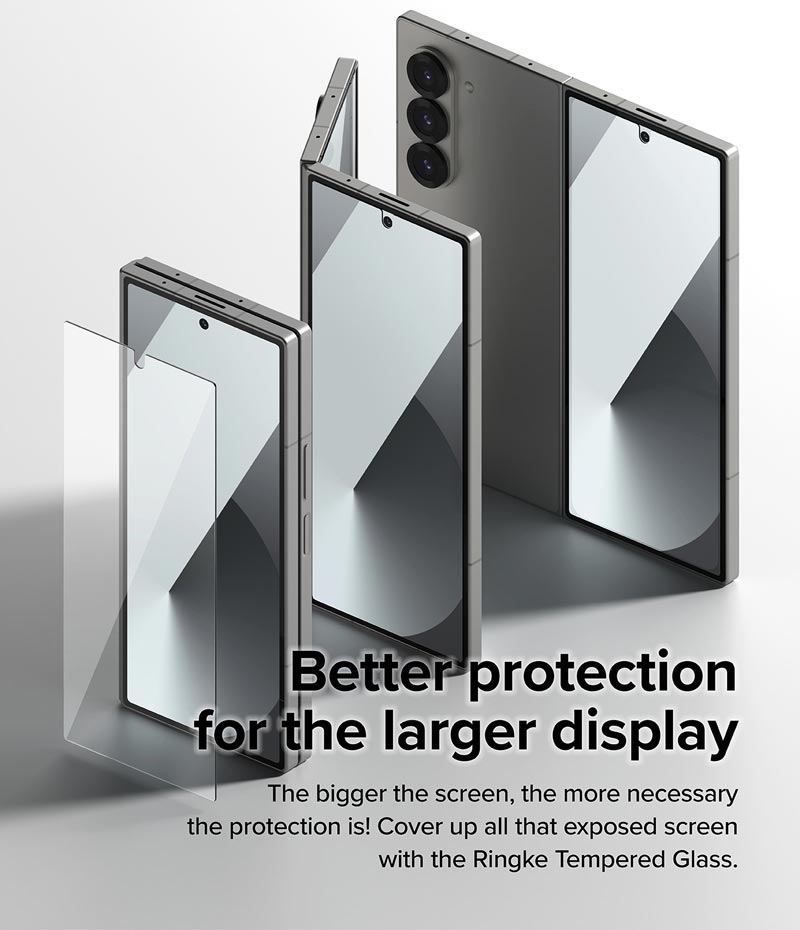 Bộ 2 Miếng Dán cường lực RINGKE Cover Display Tempered Glass cho Samsung Galaxy Z Fold 6 (Màn hình ngoài)_ Hàng chính hãng