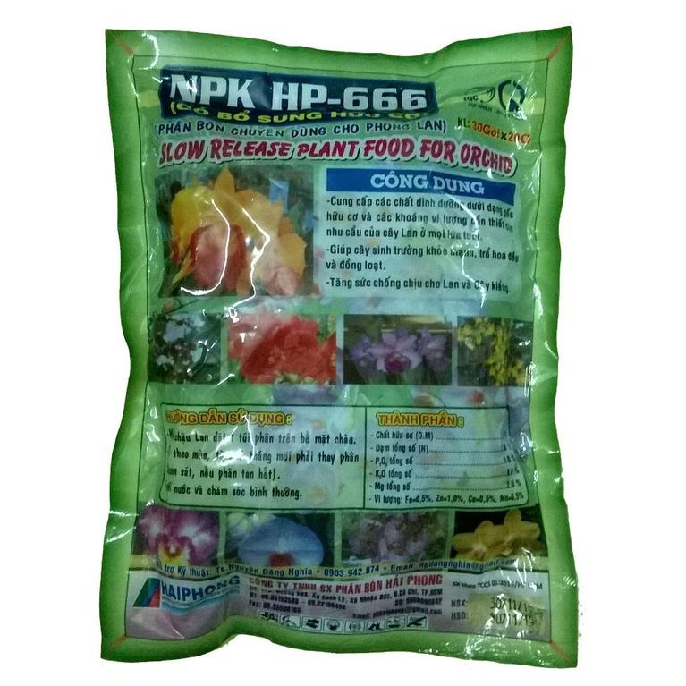 Phân bón NPK HP-666 chuyên dùng cho phong lan