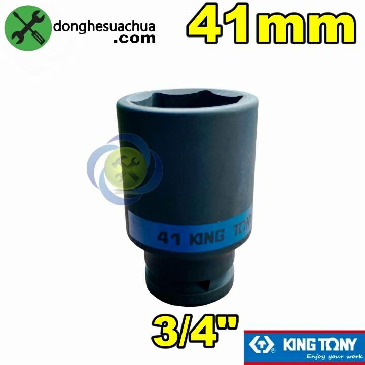 Tuýp 41mm 3/4 Kingtony 643541M 6 cạnh dài màu đen