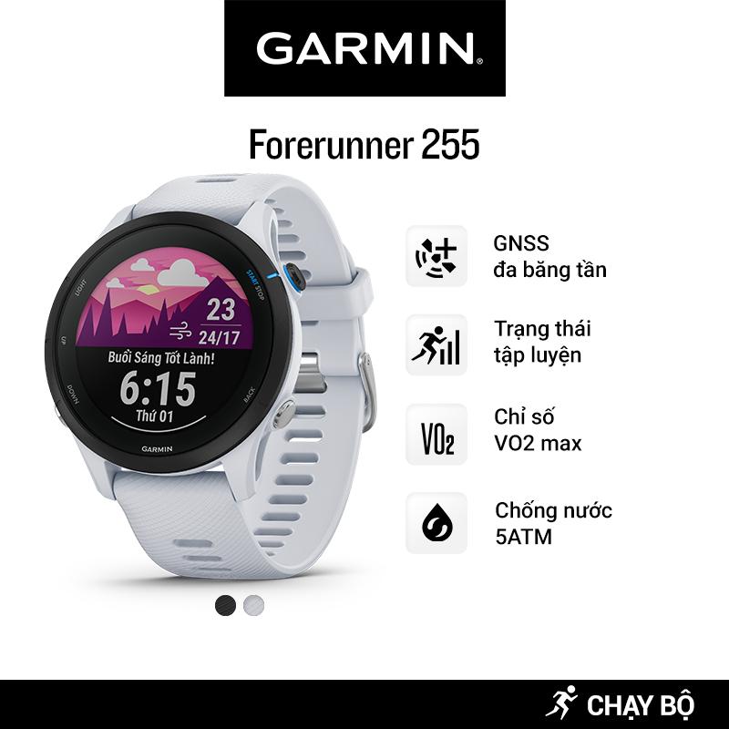 Đồng Hồ Thông Minh Garmin Forerunner 255 Music Wifi GPS - Hàng Chính Hãng