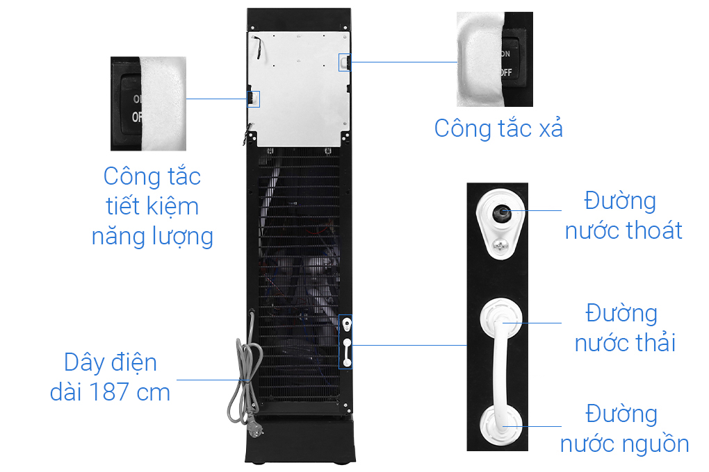 Máy lọc nước RO nóng nguội lạnh ChungHo CHP-3720S 4 lõi - Hàng chính hãng