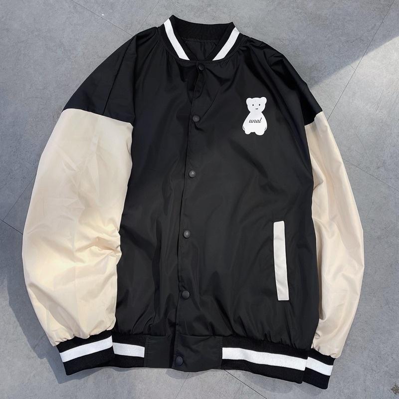 Áo Bomber gấu dù màu đen_unisex_ảnh thật SSSTore
