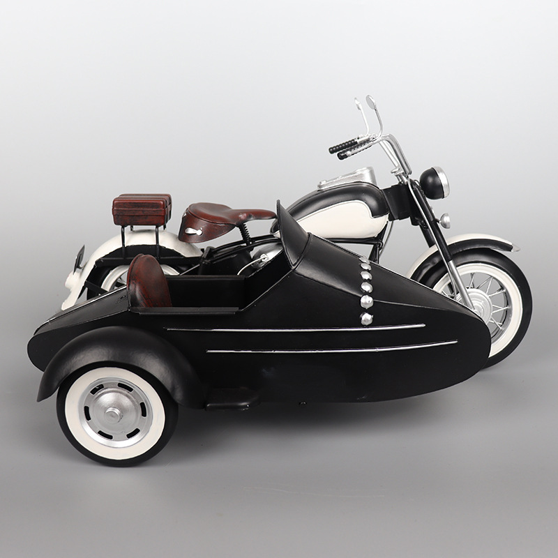 Mô Hình Xe Sidecar Retro - Trang Trí Vintage