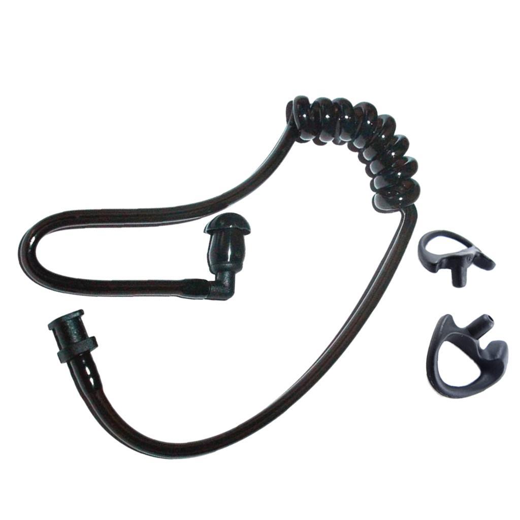 3x Replacement Acoustic Coil Tube with S+M+L Earbuds for 2 Way Radio