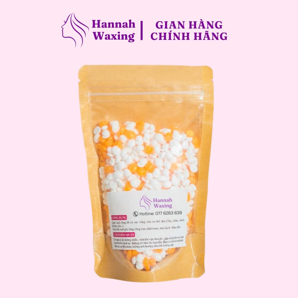 [CHE TÊN] Sáp Wax Lông Mix Orange + Sữa Dừa Chuyên Dụng Wax Bikini Tặng Que HANNAH WAXING