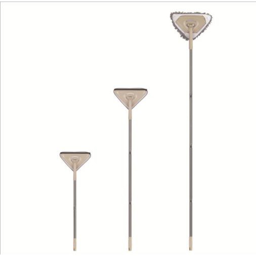 Bộ Cây vệ sinh lau rửa kính lau sàn 2 mặt kéo dài 1.9m Shika Triangle